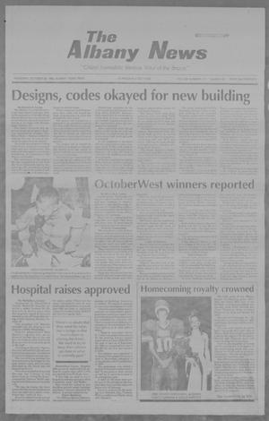 Primary view of object titled 'The Albany News (Albany, Tex.), Vol. 117, No. 20, Ed. 1 Thursday, October 22, 1992'.