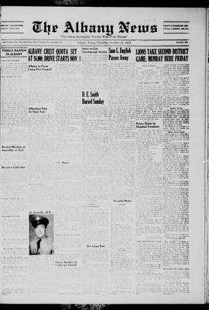 The Albany News (Albany, Tex.), Vol. 71, No. 6, Ed. 1 Thursday, October 21, 1954