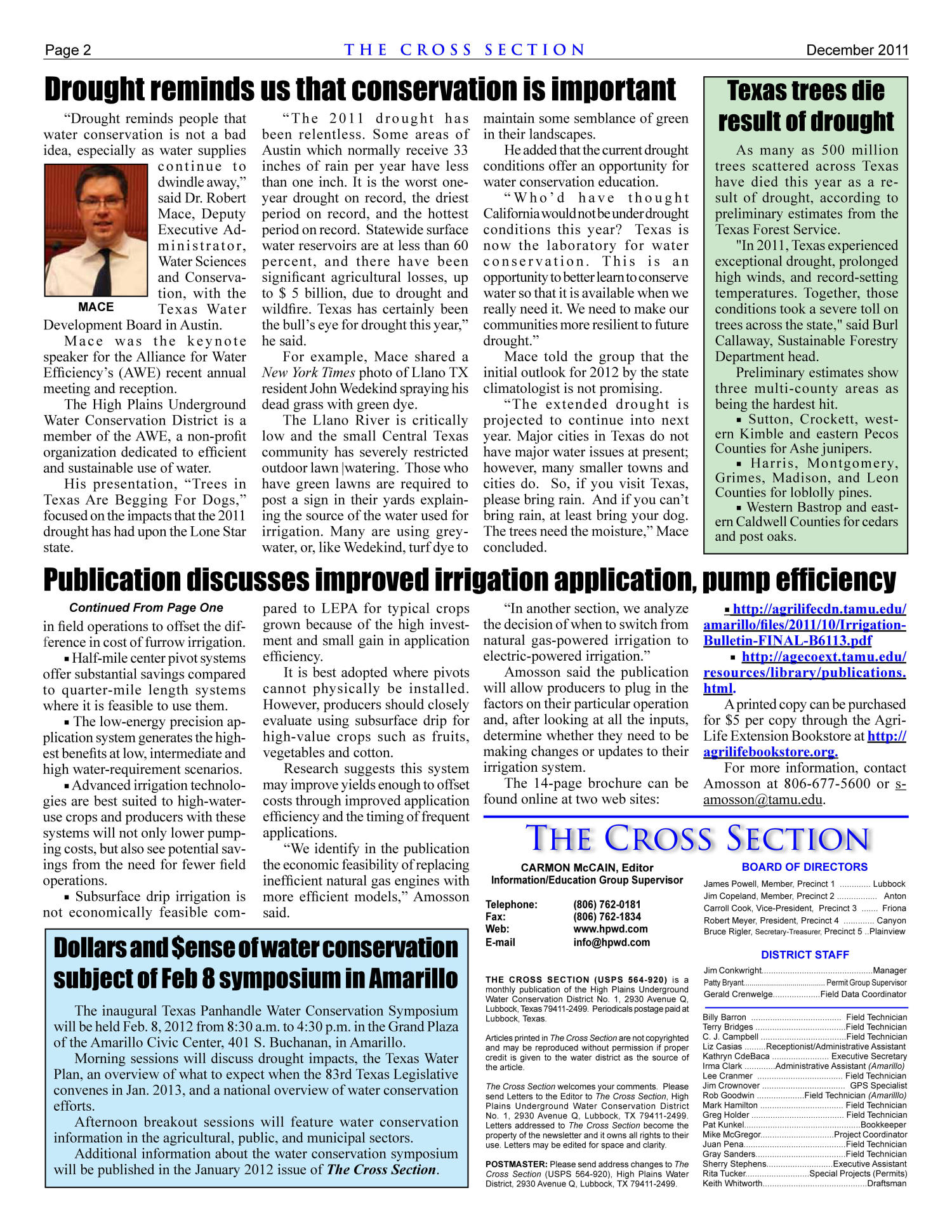 The Cross Section, Volume 57, Number 12, December 2011
                                                
                                                    2
                                                