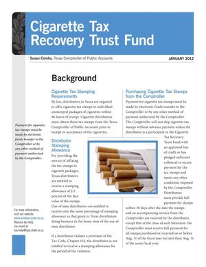Cigarette tax recovery trust fund