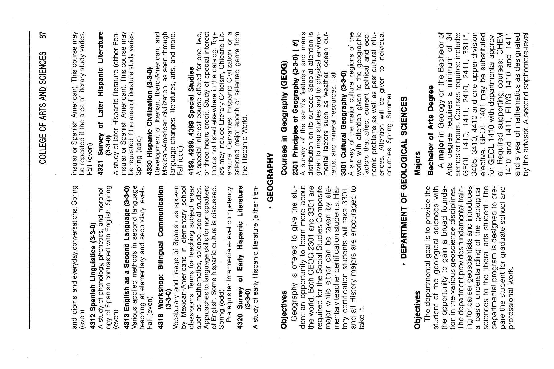 Catalog of Hardin-Simmons University, 1994-1995 Undergraduate Bulletin
                                                
                                                    87
                                                
