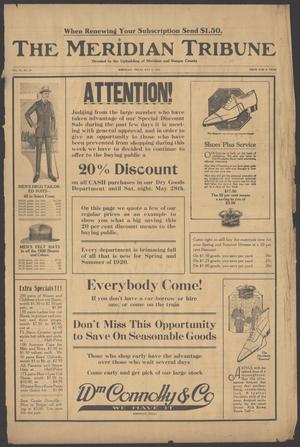 The Meridian Tribune (Meridian, Tex.), Vol. 25, No. 50, Ed. 1 Friday, May 21, 1920