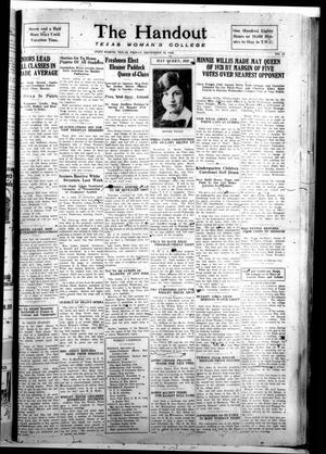 The Handout (Fort Worth, Tex.), Vol. 3, No. 12, Ed. 1 Friday, December 10, 1926