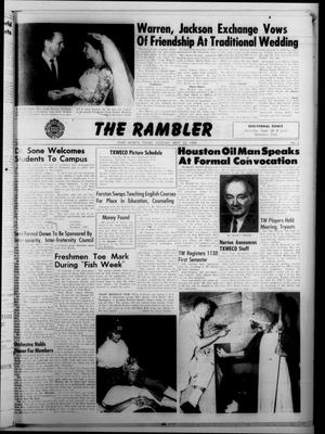 The Rambler (Fort Worth, Tex.), Vol. 32, No. 2, Ed. 1 Tuesday, September 22, 1959