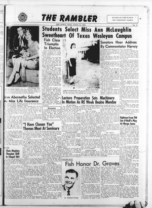 The Rambler (Fort Worth, Tex.), Vol. 31, No. 21, Ed. 1 Tuesday, March 10, 1959