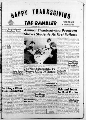 The Rambler (Fort Worth, Tex.), Vol. 30, No. 11, Ed. 1 Tuesday, November 27, 1956