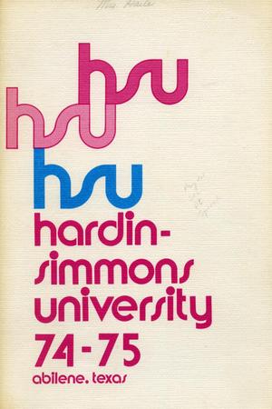 Catalog of Hardin-Simmons University, 1974-1975
