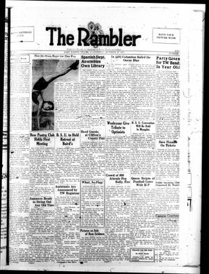 The Rambler (Fort Worth, Tex.), Vol. 13, No. 4, Ed. 1 Wednesday, October 12, 1938