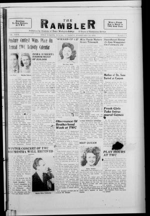 Primary view of The Rambler (Fort Worth, Tex.), Vol. 17, No. 3, Ed. 1 Tuesday, February 20, 1945