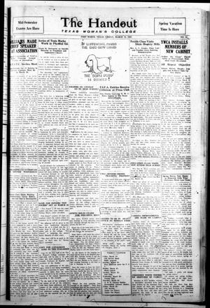 The Handout (Fort Worth, Tex.), Vol. 3, No. 22, Ed. 1 Friday, March 18, 1927