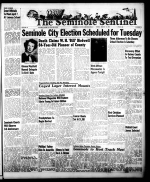 Primary view of object titled 'The Seminole Sentinel (Seminole, Tex.), Vol. 48, No. 18, Ed. 1 Thursday, March 31, 1955'.