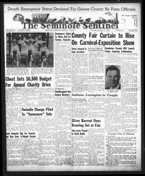 Primary view of object titled 'The Seminole Sentinel (Seminole, Tex.), Vol. 49, No. 45, Ed. 1 Thursday, October 4, 1956'.