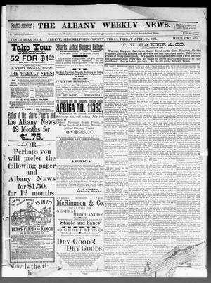 The Albany Weekly News. (Albany, Tex.), Vol. 10, No. 4, Ed. 1 Friday, April 28, 1893
