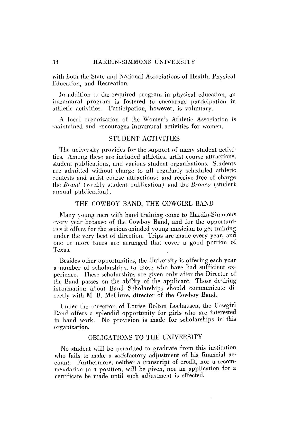 Catalogue of Hardin-Simmons University, 1941-1942
                                                
                                                    34
                                                