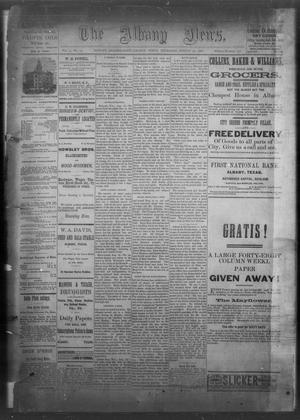 The Albany News. (Albany, Tex.), Vol. 3, No. 27, Ed. 1 Thursday, August 26, 1886
