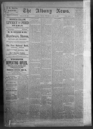 The Albany News. (Albany, Tex.), Vol. 5, No. 33, Ed. 1 Thursday, November 15, 1888