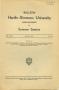 Primary view of Catalogue of Hardin-Simmons University, 1937 Summer Session