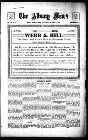 The Albany News (Albany, Tex.), Vol. 26, No. 30, Ed. 1 Friday, December 10, 1909