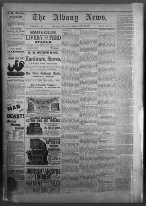 The Albany News. (Albany, Tex.), Vol. 5, No. 16, Ed. 1 Thursday, July 12, 1888