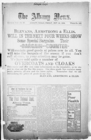 The Albany News. (Albany, Tex.), Vol. 11, No. 33, Ed. 1 Friday, November 30, 1894