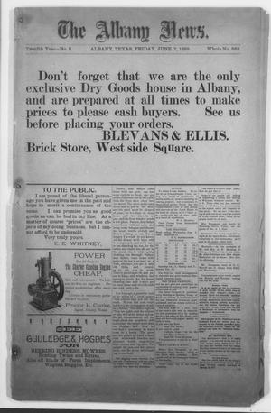 The Albany News. (Albany, Tex.), Vol. 12, No. 8, Ed. 1 Friday, June 7, 1895