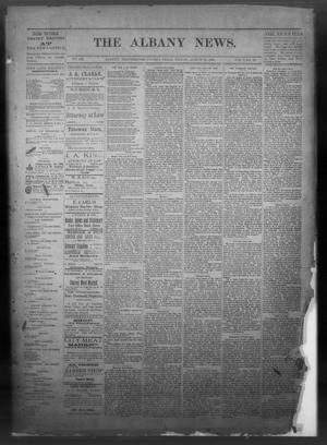 The Albany News. (Albany, Tex.), Vol. 7, No. 20, Ed. 1 Friday, August 15, 1890