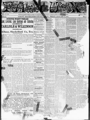 The Albany Weekly News (Albany, Tex.), Vol. 1, No. 2, Ed. 1 Friday, January 9, 1891