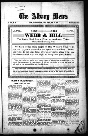 The Albany News (Albany, Tex.), Vol. 26, No. 6, Ed. 1 Friday, June 25, 1909