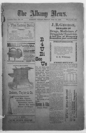 The Albany News. (Albany, Tex.), Vol. 12, No. 46, Ed. 1 Friday, February 28, 1896