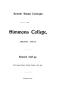 Thumbnail image of item number 3 in: 'Catalogue of Simmons College, 1898-1899'.