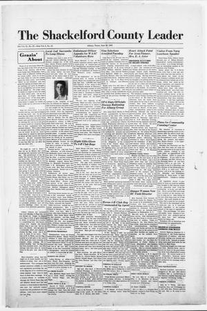 Primary view of object titled 'The Shackelford County Leader (Albany, Tex.), Vol. 5, No. 22, Ed. 1 Thursday, June 10, 1943'.