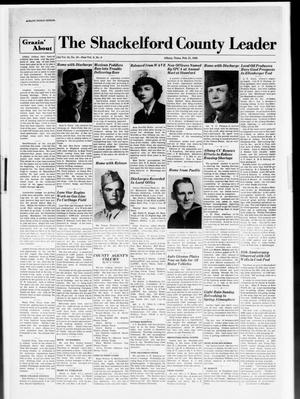 Primary view of object titled 'The Shackelford County Leader (Albany, Tex.), Vol. 8, No. 8, Ed. 1 Thursday, February 21, 1946'.