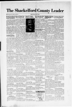 Primary view of object titled 'The Shackelford County Leader (Albany, Tex.), Vol. 6, No. 32, Ed. 1 Thursday, August 10, 1944'.