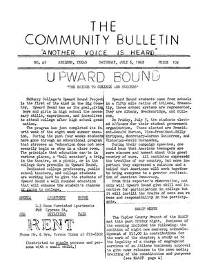 The Community Bulletin (Abilene, Texas), No. 45, Saturday, July 6, 1968