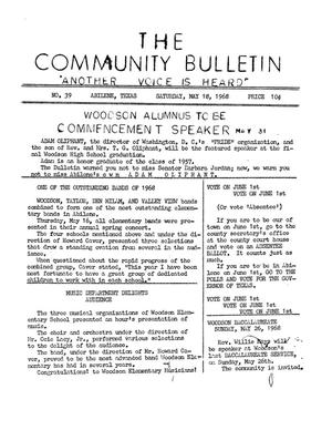 The Community Bulletin (Abilene, Texas), No. 39, Saturday, May 18, 1968