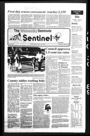 The Seminole Sentinel (Seminole, Tex.), Vol. 82, No. 87, Ed. 1 Wednesday, August 30, 1989