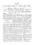 Newspaper: The Community Bulletin (Abilene, Texas), No. 10, Saturday, October 21…
