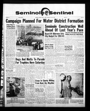 Primary view of object titled 'Seminole Sentinel (Seminole, Tex.), Vol. 57, No. 37, Ed. 1 Thursday, July 30, 1964'.