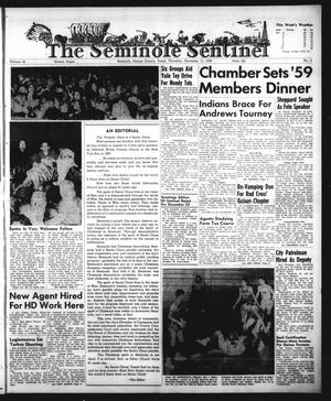 The Seminole Sentinel (Seminole, Tex.), Vol. 52, No. 3, Ed. 1 Thursday, December 11, 1958