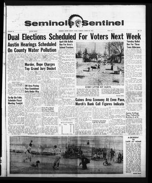 Seminole Sentinel (Seminole, Tex.), Vol. 56, No. 19, Ed. 1 Thursday, March 28, 1963
