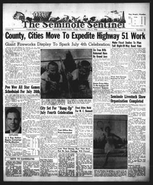 Primary view of object titled 'The Seminole Sentinel (Seminole, Tex.), Vol. 51, No. 32, Ed. 1 Thursday, July 3, 1958'.