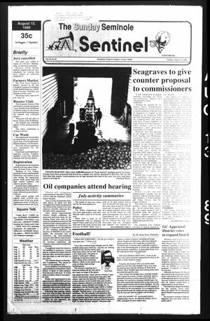 The Seminole Sentinel (Seminole, Tex.), Vol. 82, No. 82, Ed. 1 Sunday, August 13, 1989