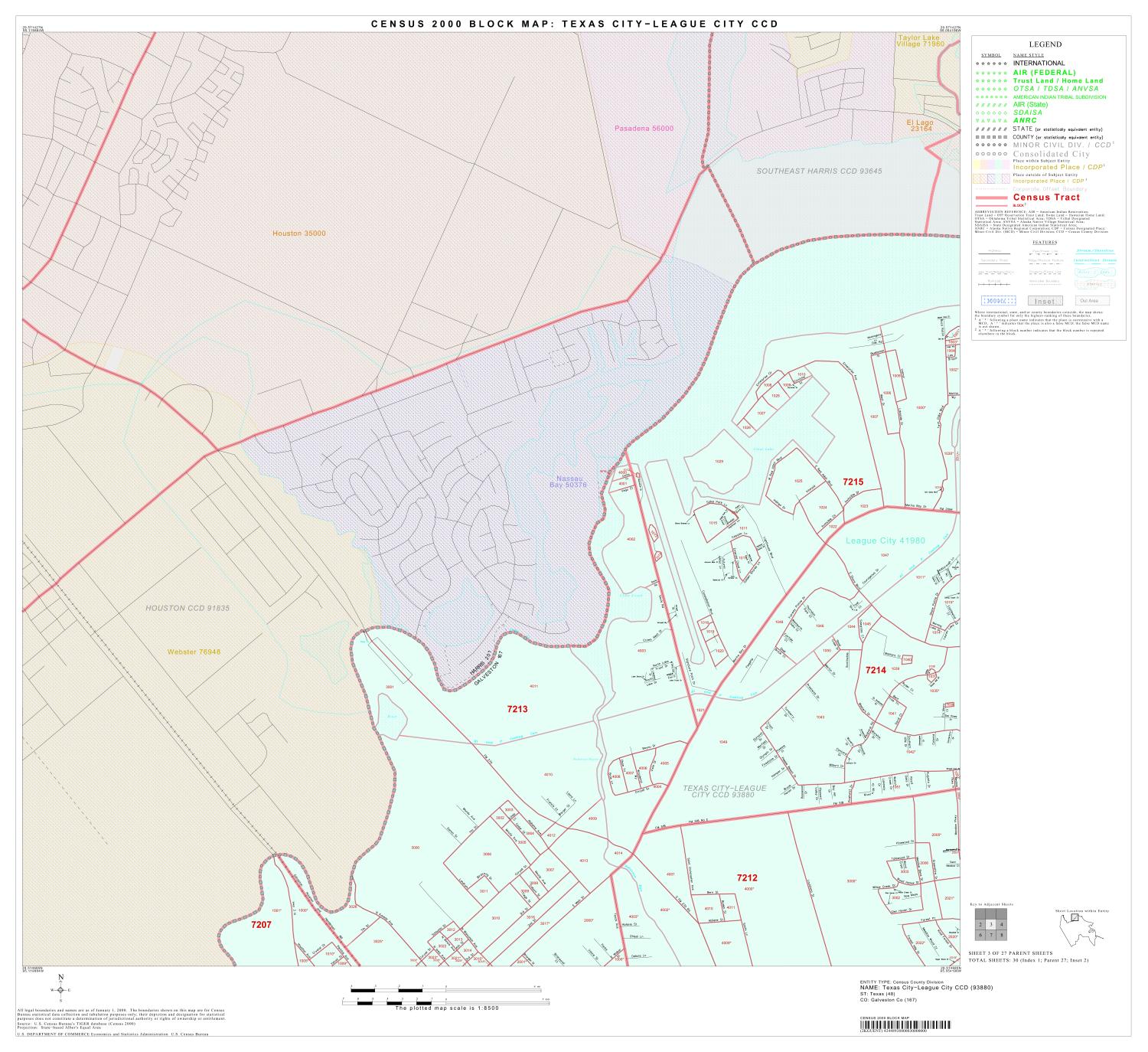 2000 Census County Subdivison Block Map: Texas City-League City CCD, Texas, Block 3
                                                
                                                    [Sequence #]: 1 of 1
                                                