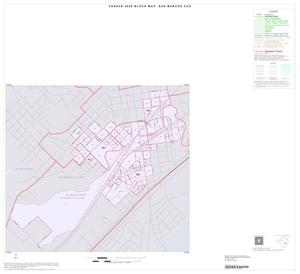 2000 Census County Subdivison Block Map: San Marcos CCD, Texas, Inset A01