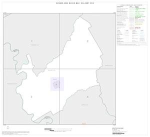 Primary view of object titled '2000 Census County Subdivison Block Map: Calvert CCD, Texas, Index'.
