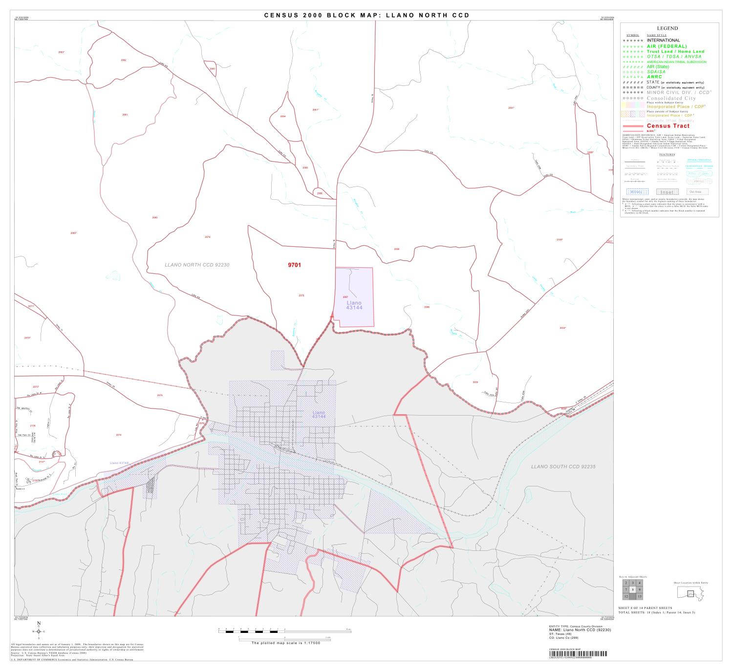 2000 Census County Subdivison Block Map: Llano North CCD, Texas, Block 8
                                                
                                                    [Sequence #]: 1 of 1
                                                