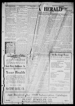 The Tulia Herald (Tulia, Tex), Vol. 10, No. 2, Ed. 1, Thursday, January 9, 1919