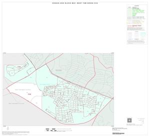 2000 Census County Subdivison Block Map: West Tom Green CCD, Texas, Inset D01