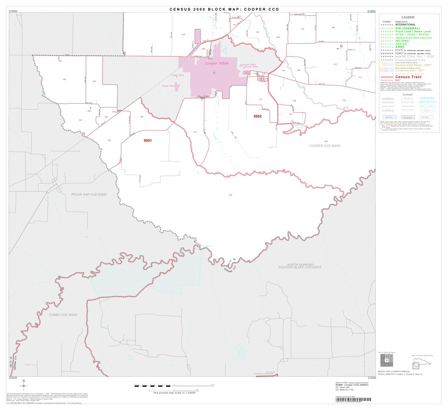 2000 Census County Subdivison Block Map: Cooper CCD, Texas, Block 4
                                                
                                                    [Sequence #]: 1 of 1
                                                