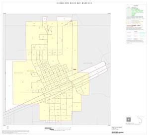 2000 Census County Subdivison Block Map: Miles CCD, Texas, Inset A01